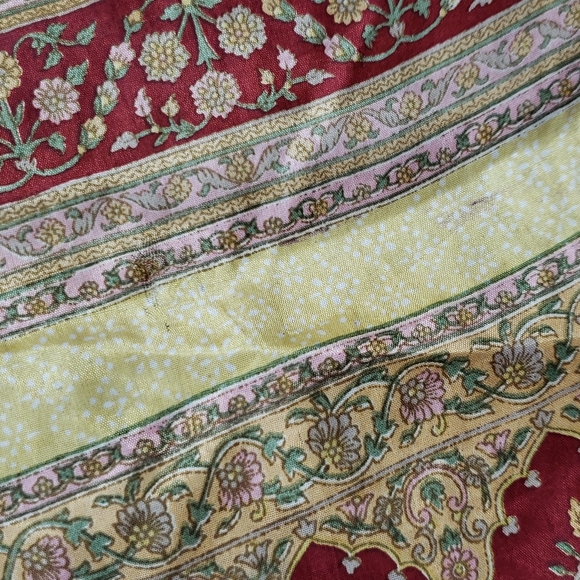 Darn Good Yarn Sari Silk Wrap Skirt Ankle Goddess - Picture 15 of 16